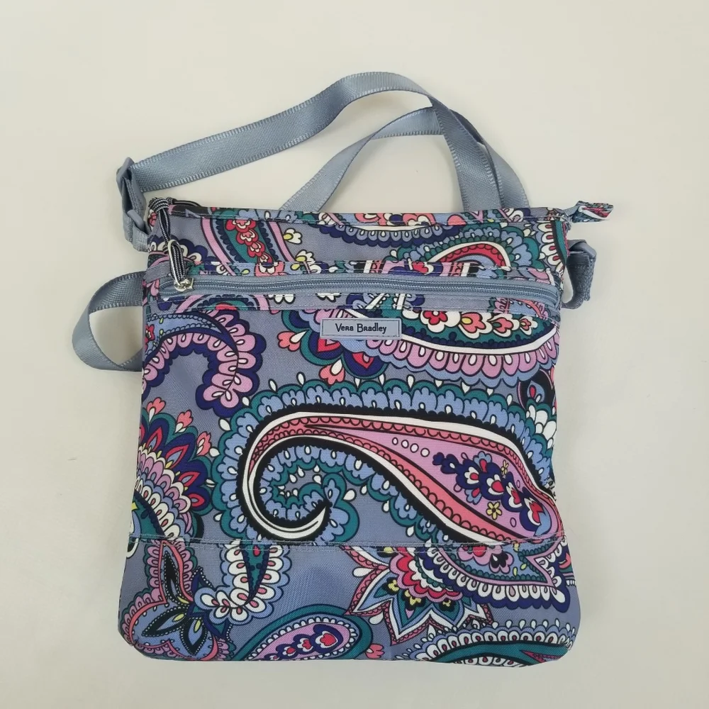 Vera Bradley Slim Crossbody Kona Paisley Crossbody Bag - Picture 1 of 9